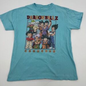 Dragon Ball Z T Shirt XL Kids Light Blue Anime‎ Cartoon Graphic Tee